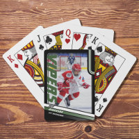 Ice Hockey Player Keepsake On Dynamic Green