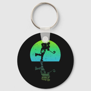 Ice Hockey Player Keychain