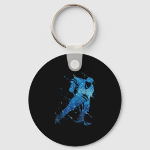 Ice hockey player  keychain