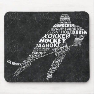 Ice Hockey Player Languages Mousemat Mouse Pad