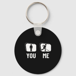 Ice Hockey Player Proud Funny Men Ice Hockey  Keychain