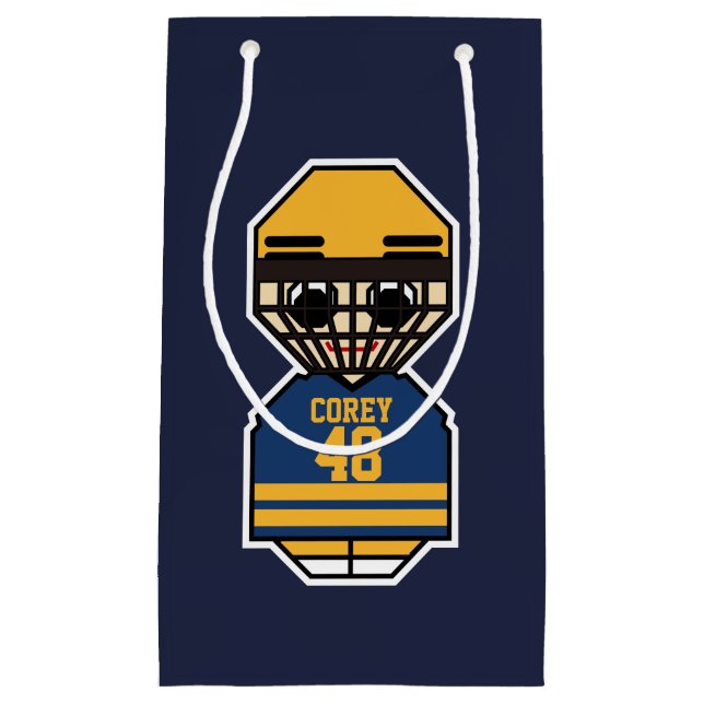 Ice hockey player small gift bag (Front)