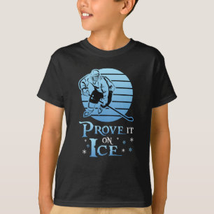 Ice Hockey Player Stick Sports Team Puck Gift Idea T-Shirt