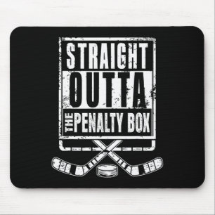 Ice Hockey Player Straight Outta The Penalty Box F Mouse Pad