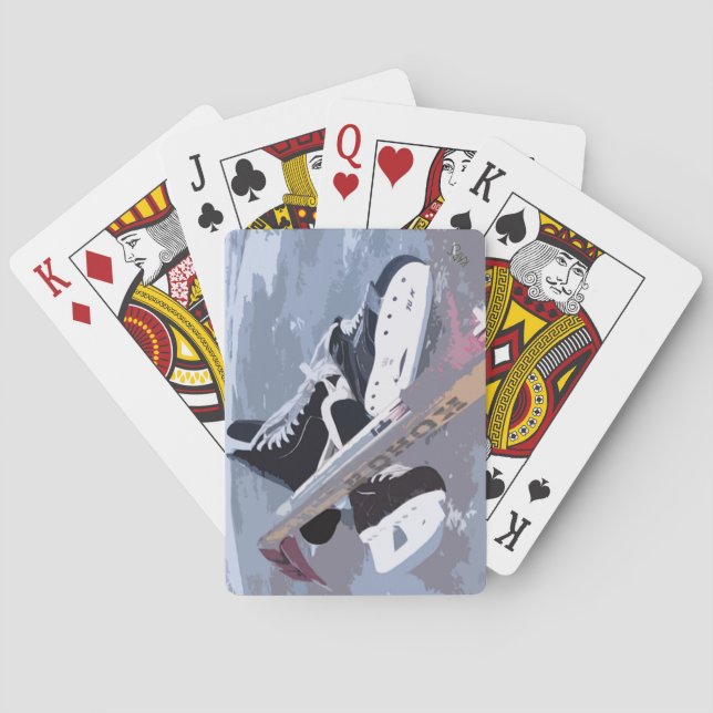 Ice Hockey Playing Cards (Back)