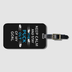 Ice Hockey Puck Play Ice Hockey Winter Team Sport  Luggage Tag