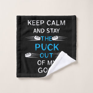 Ice Hockey Puck Play Ice Hockey Winter Team Sport Wash Cloth