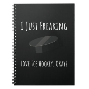 Ice Hockey Related Gifts Sports Player Notebook