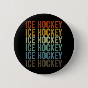 Ice Hockey Retro _1  2 Inch Round Button