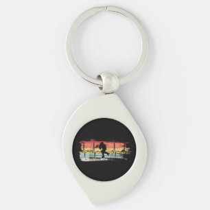 Ice Hockey Retro Keychain