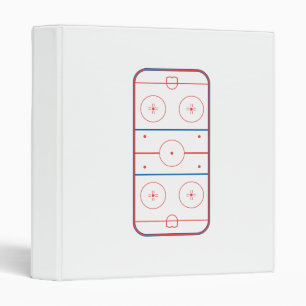 ice hockey rink graphic binder