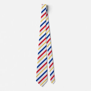 Ice Hockey Rink Inspired Stripes Necktie