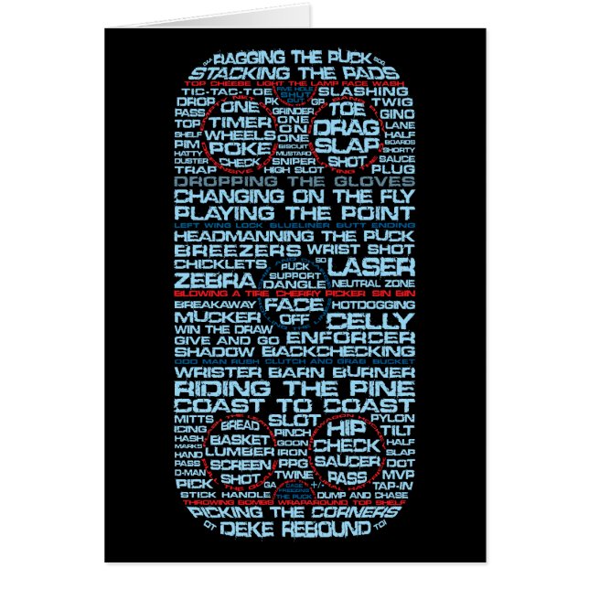 Ice Hockey Rink Typography (Front)