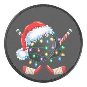 Ice Hockey Santa Hockey Ball Christmas Sport  Puck