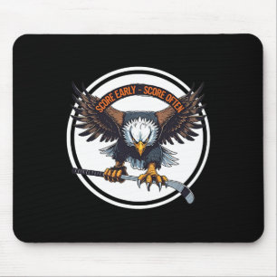 Ice Hockey Score Early Score Often Graphic Mouse Pad