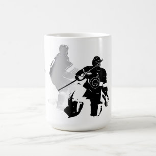 Ice Hockey Season - Goalie and Forward Coffee Mug