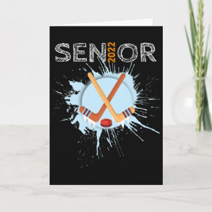 Ice Hockey Senior College High School  Card