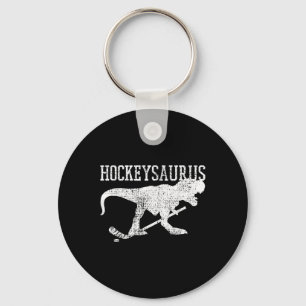 Ice Hockey Shirt Field Hockey T Rex Funny Tee  Keychain