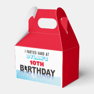 ICE HOCKEY SKATING Birthday Party Loot Candy Gift Favor Box
