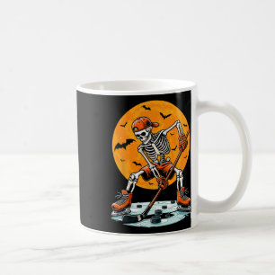 Ice Hockey Skeleton Spooky Boys Halloween Hockey P Coffee Mug