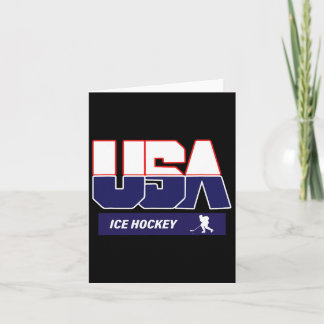 Ice Hockey Souvenir Usa Team Card