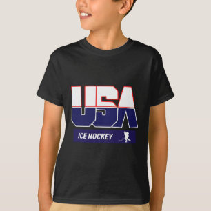 Ice Hockey Souvenir Usa Team T-Shirt
