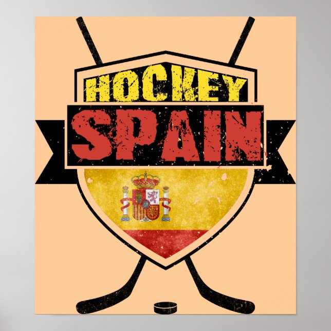 Ice Hockey Spain Shield Poster (Front)