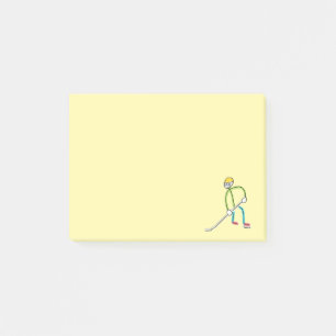 Ice Hockey Stickman Post-it Notes