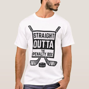 Ice Hockey Straight Outta Penalty Box Funny Men Bo T-Shirt