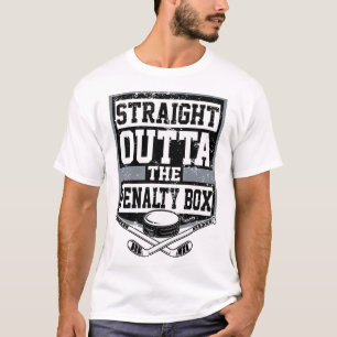Ice Hockey Straight Outta The Penalty Box Funny Pl T-Shirt