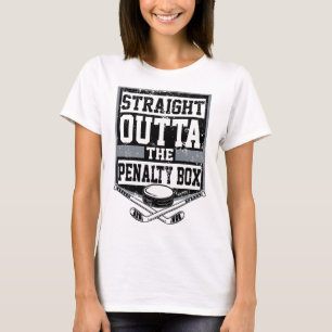 Ice Hockey Straight Outta The Penalty Box Funny Pl T-Shirt