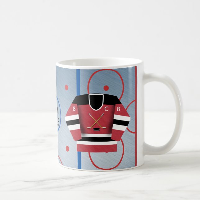 Ice Hockey Team Jersey Mug (Right)