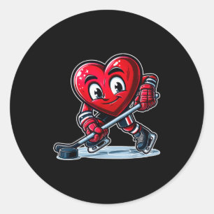 Ice Hockey Team Kids Boys Girls Men Women Mom Dad Classic Round Sticker