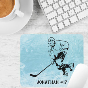 Ice Hockey Team Player Mouse Pad