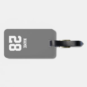 Ice Hockey Theme Luggage Tag