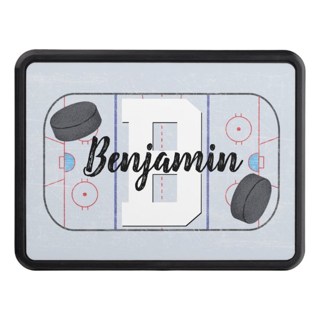 Ice Hockey Trailer Hitch Cover (Front)