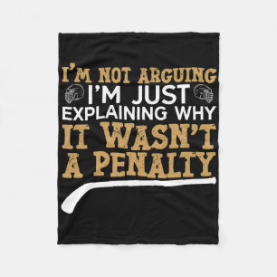 Ice Hockey Vintage I'm Not Arguing I'm Just Explai Fleece Blanket