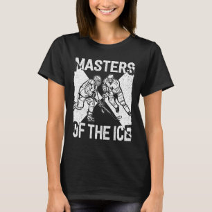 Ice Hockey Vintage Masters Of The Ice  T-Shirt