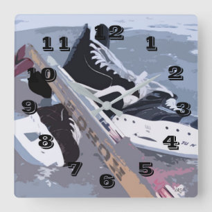Ice Hockey Wall Clock