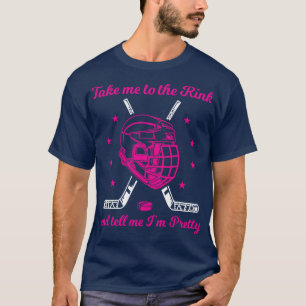 Ice Hockey Women Funny Ice Hockey Player T-Shirt