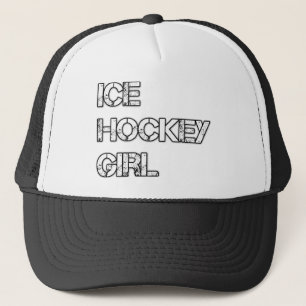 Ice hokey girl trucker hat