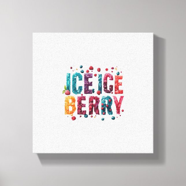  Ice, Ice Berry Canvas Print (Front)