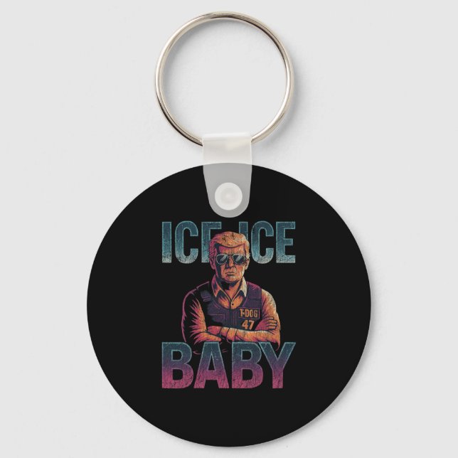 Ice Ice  Keychain (Front)
