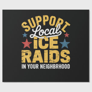 ICE Immigration Support Wrapping Paper