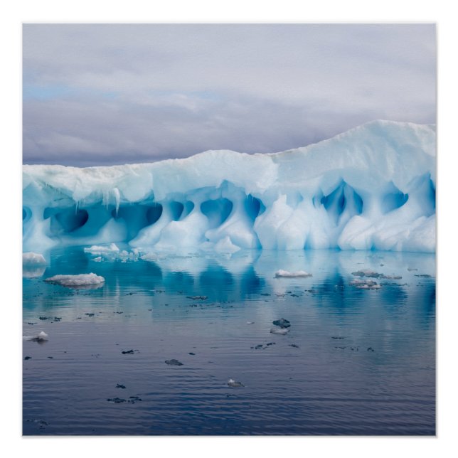 Ice in Antarctica Poster (Front)