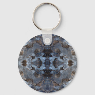 Ice kaleidoscope pattern keychain