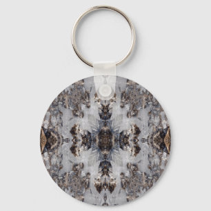 Ice kaleidoscope pattern keychain