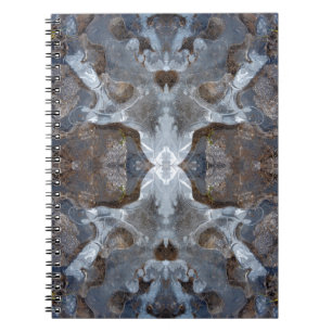 Ice kaleidoscope pattern notebook