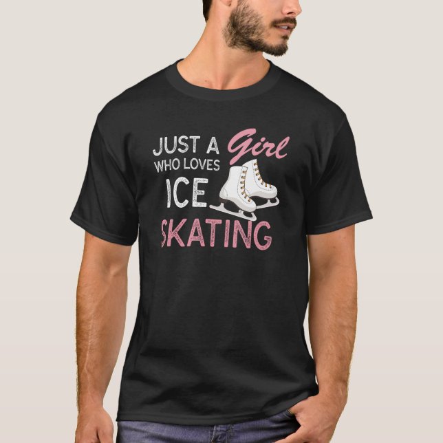 Ice Kating Figure Kating Women Who Loves Ice Katin T-Shirt (Front)