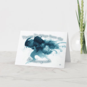 Ice Krampus Greeting Card
